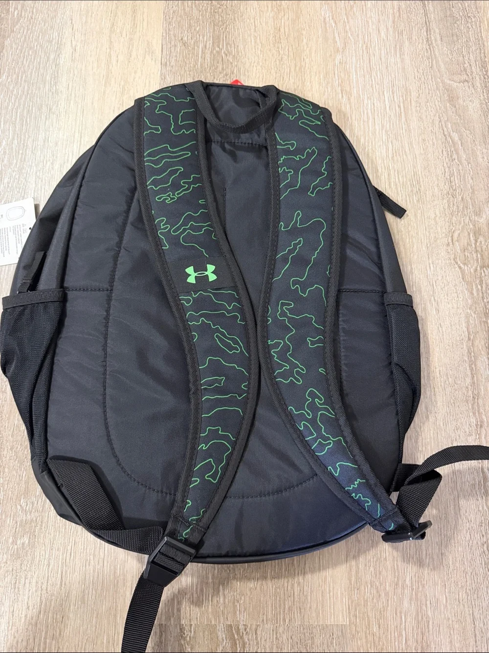 Under Armour Black Scrimmage 2.0 with Green Camo Front Panel - Men's
